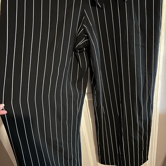 June and Hudson black with white stripes jumpsuit size XL. NWT - Picture 4 of 7